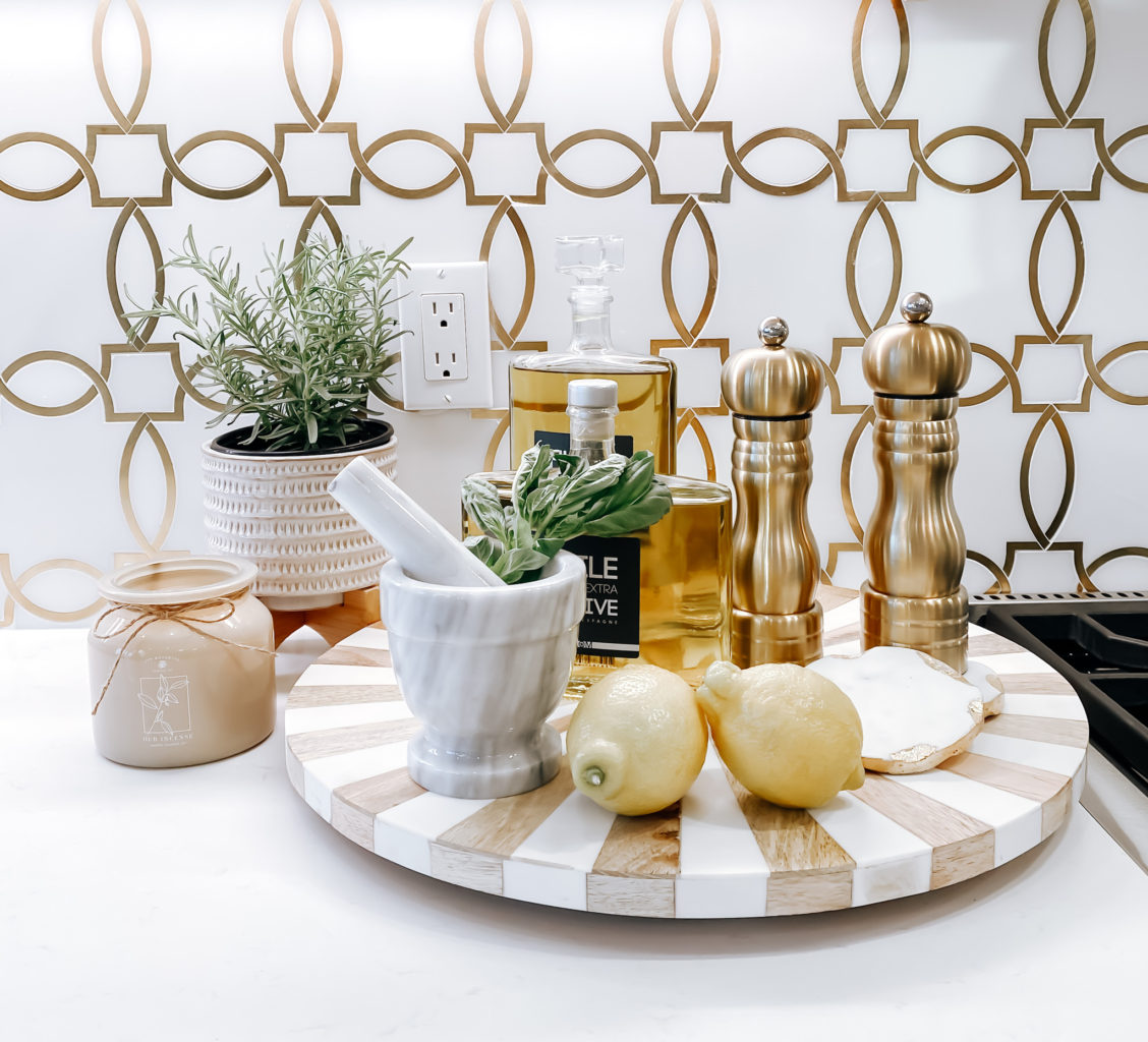 a mediterranean corner in the kitchen