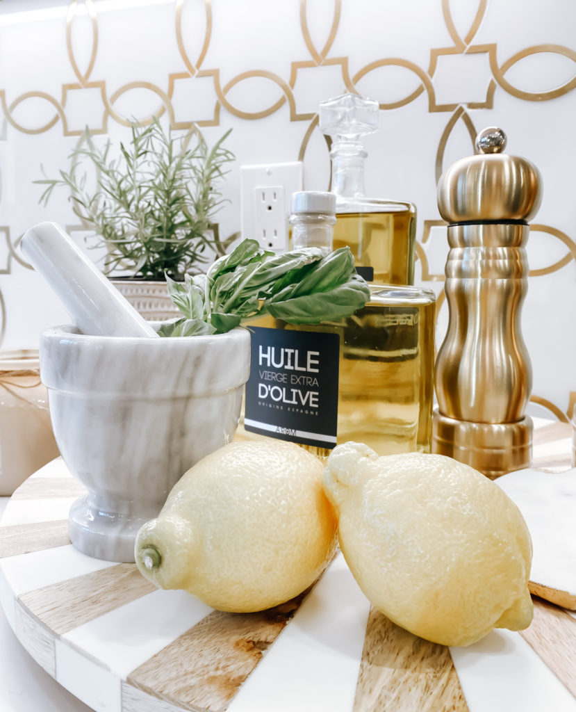 a mediterranean corner in the kitchen