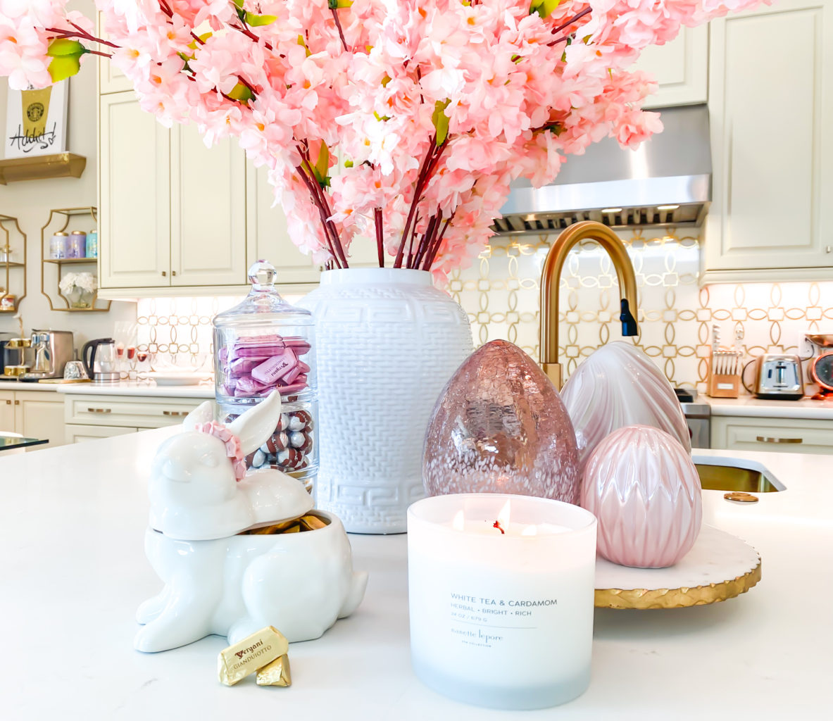 A spring kitchen vignette.