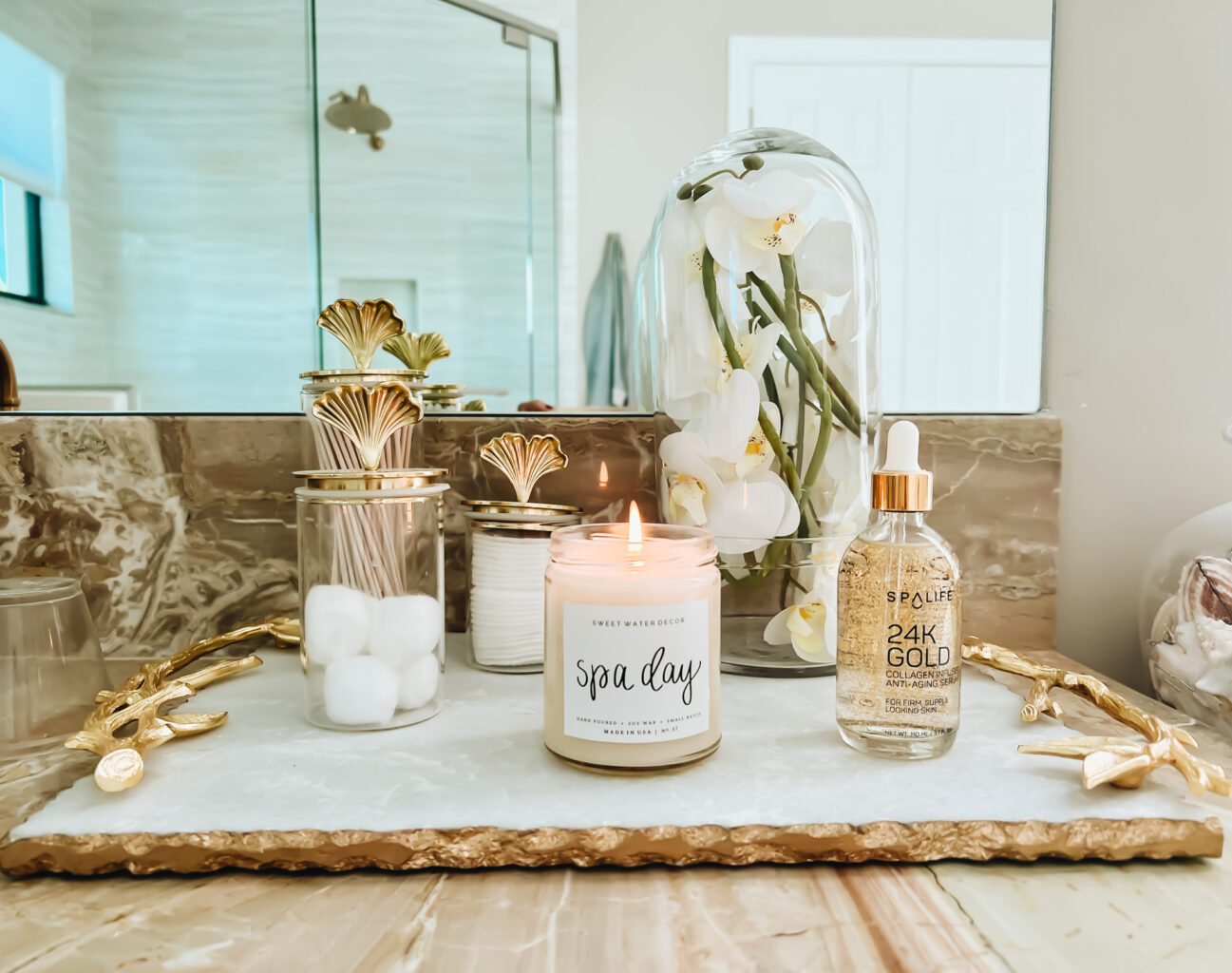 CREATE A MINI SPA ON YOUR BATHROOM COUNTER