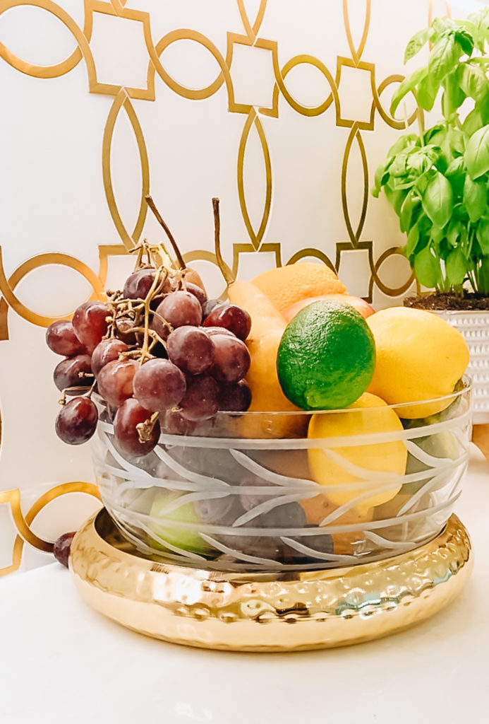 USING A TIFFANY AND CO BOWL TO MAKE AN ORGANIC CORNER IN MY KITCHEN 
