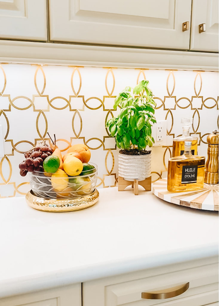 USING A TIFFANY AND CO BOWL TO MAKE AN ORGANIC CORNER IN MY KITCHEN 