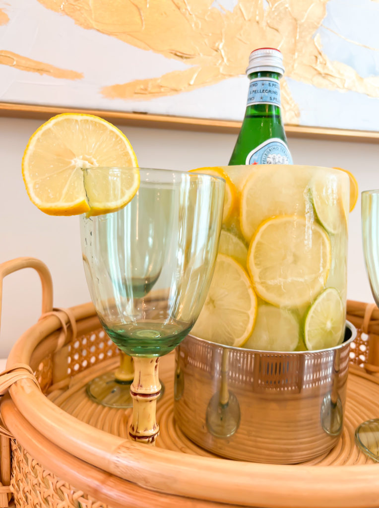 ICE BUCKET WITH LEMON AND LIME