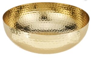 Gold Hammered Metal Bowl