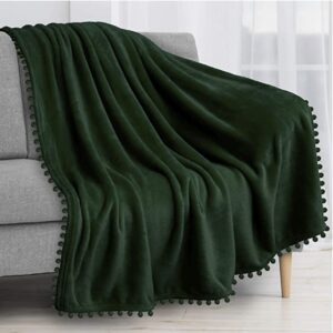 Velvet Emerald Green Throw