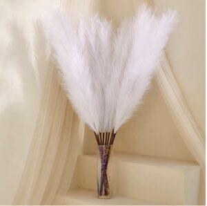 Faux Pampas Grass White