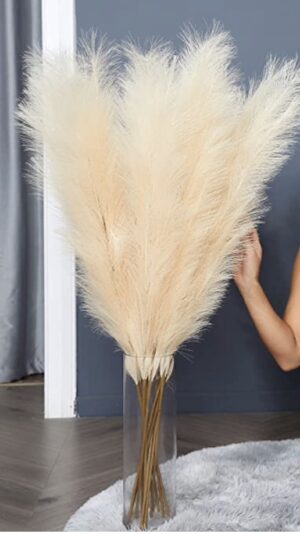 Faux Pampas Grass Beige