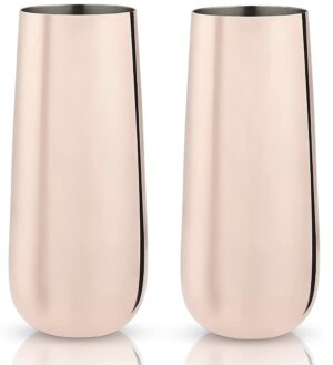 Copper Champagne Flutes