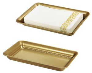 Gold Metal Vanity Tray