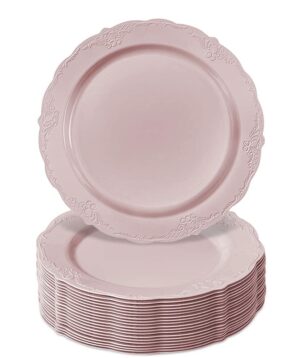 Luxury Disposable Pink Salad Plates