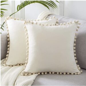 Decorative Pillow Covers Off White