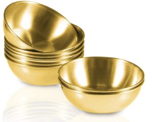 Gold Stainless Steel Sauce Bowls Set