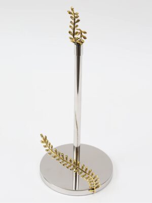 Gold & Silver Paper Towel Holder from The Jasmine Collection