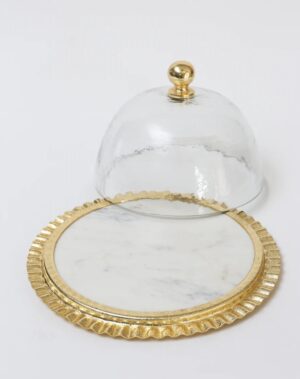 Cake Dome with Ripple Edge