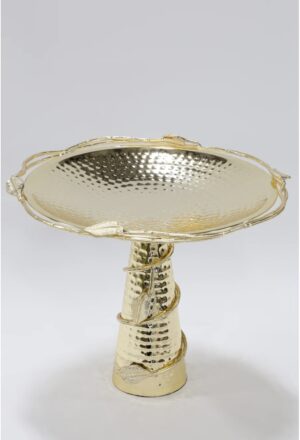 Gold Detailed Pedestal Cake Stand