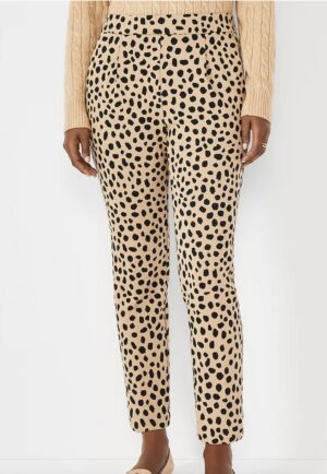 The High Waist Easy Ankle Pant In Animal Print