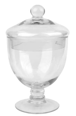 Clear Glass Apothecary Jar, 12″