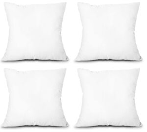 Throw Pillow Inserts, Set of 4