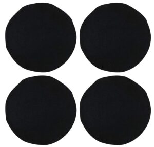 Set of 4 Round Placemat 15 Inch Soft Linen