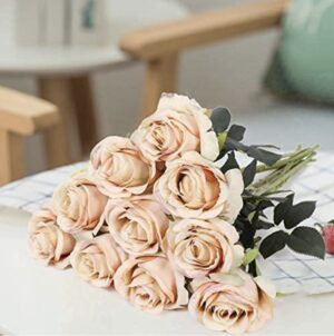Artificial Flowers 10 PCS Silk Roses