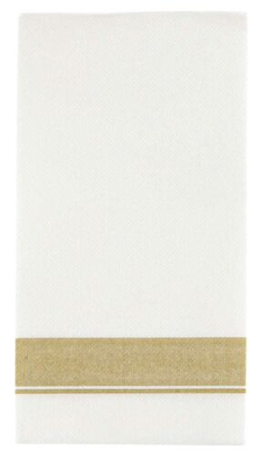 Paper Dinner Napkins | Gold Border | 50 Pcs.