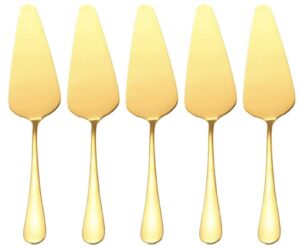5 pcs Gold Cake Server