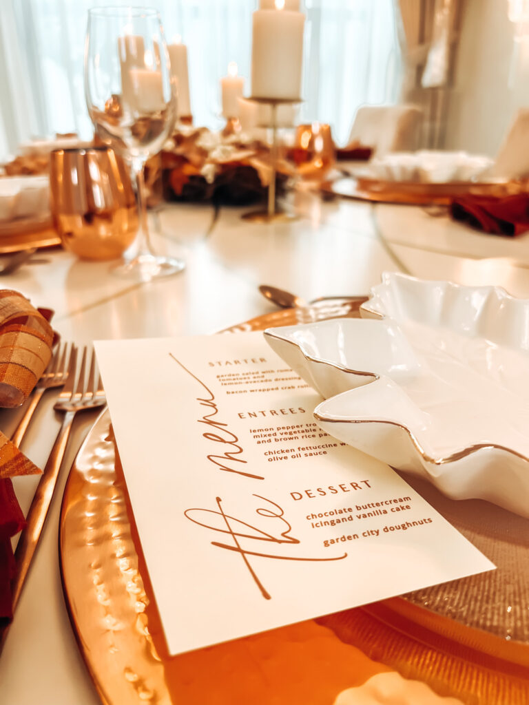 MAGICAL LEAVES THANKSGIVING TABLESCAPE 