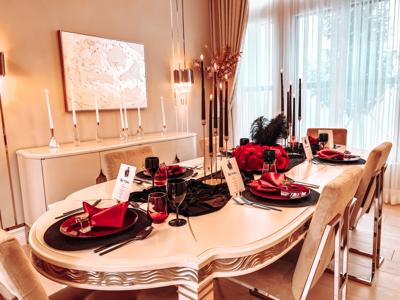HALLOWEEN VAMPIRES FEAST TABLESCAPE 
