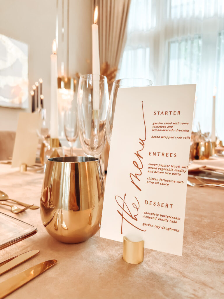 GILDED THANKSGIVING TABLESCAPE