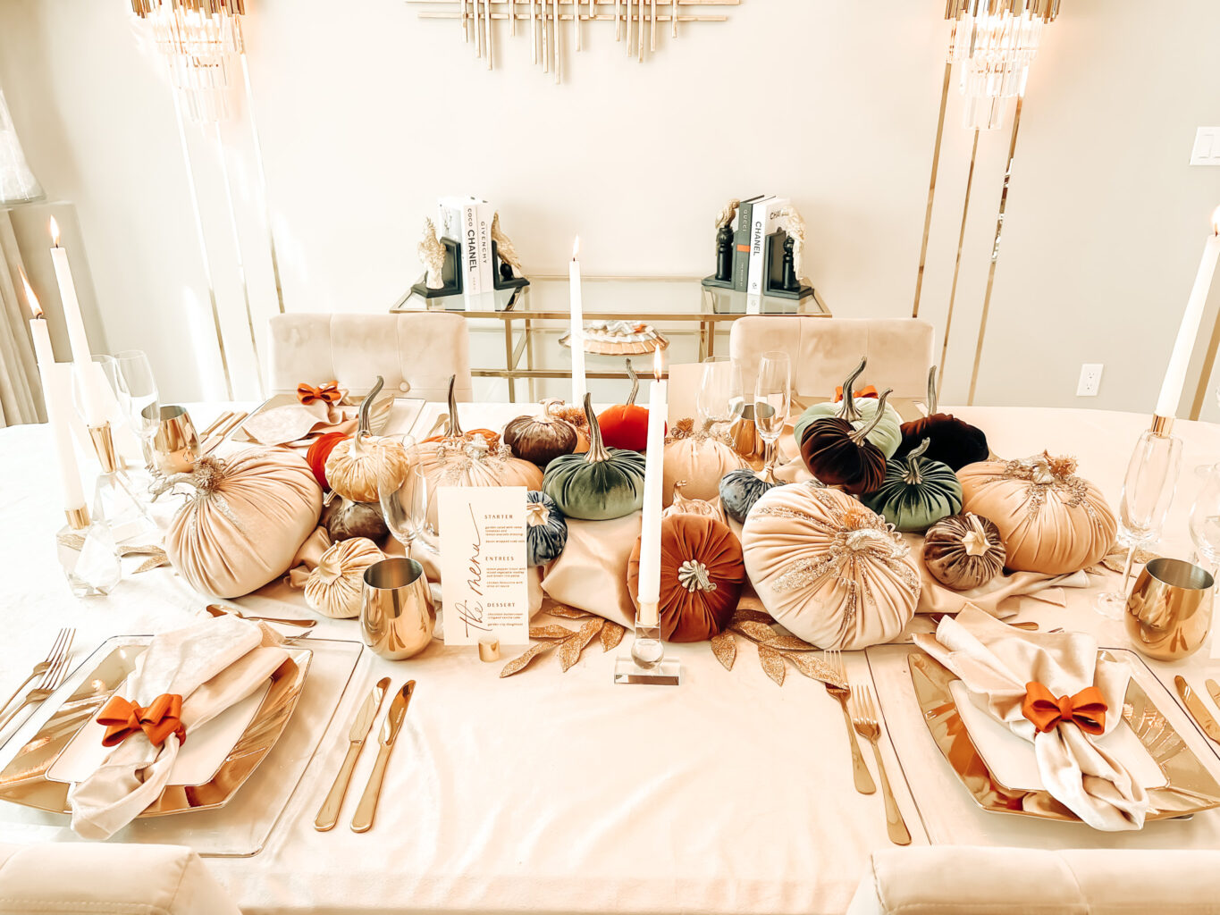 GILDED THANKSGIVING TABLESCAPE