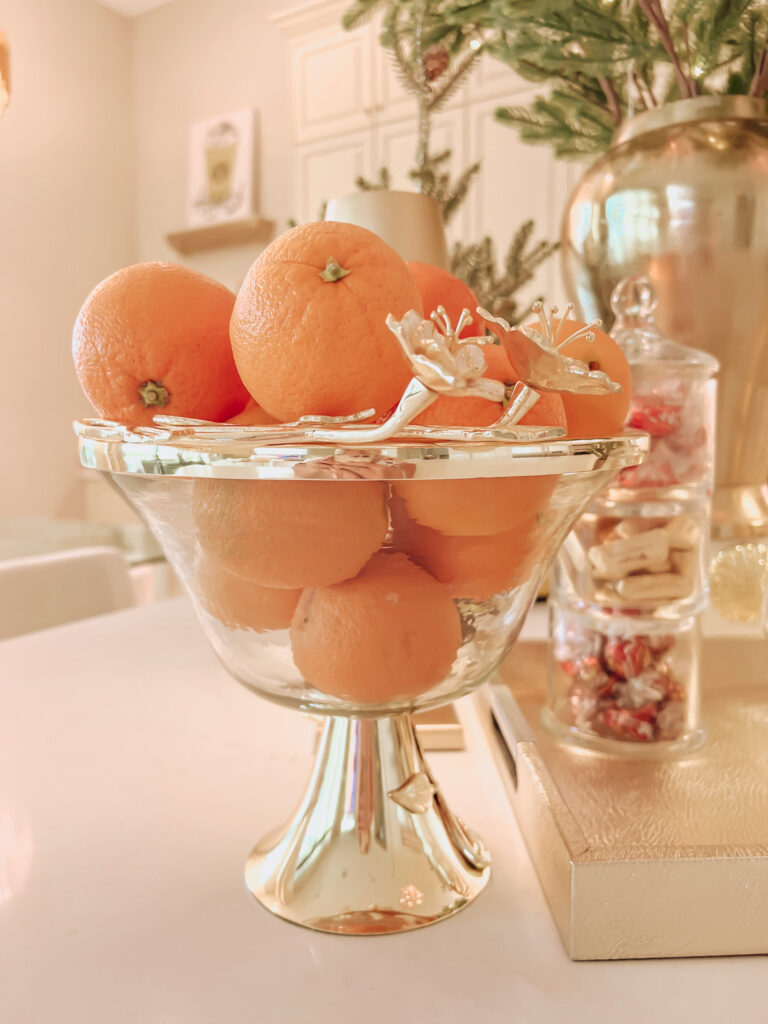 Christmas forest kitchen vignette