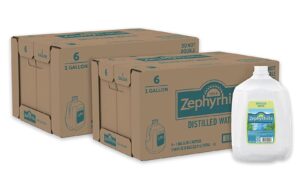 Brand Distilled Water, 1-gallon plastic jugs (Two Packs of 6)