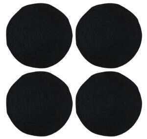 Set of 4 Round Placemat 15 Inch Soft Linen