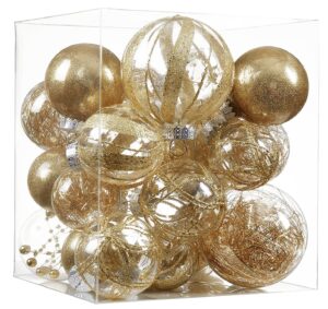 Clear Christmas Ball Ornaments,24ct Shatterproof