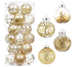 Christmas Ball Ornaments70mm/2.76″, Gold