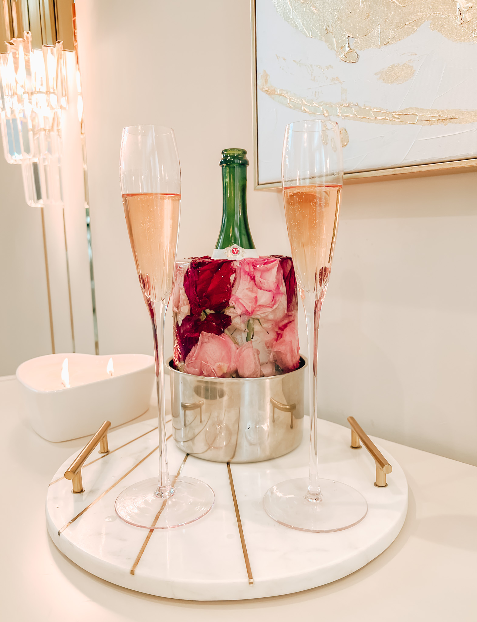 ROSES & ICE: A GLAMOROUS BUCKET DESIGN