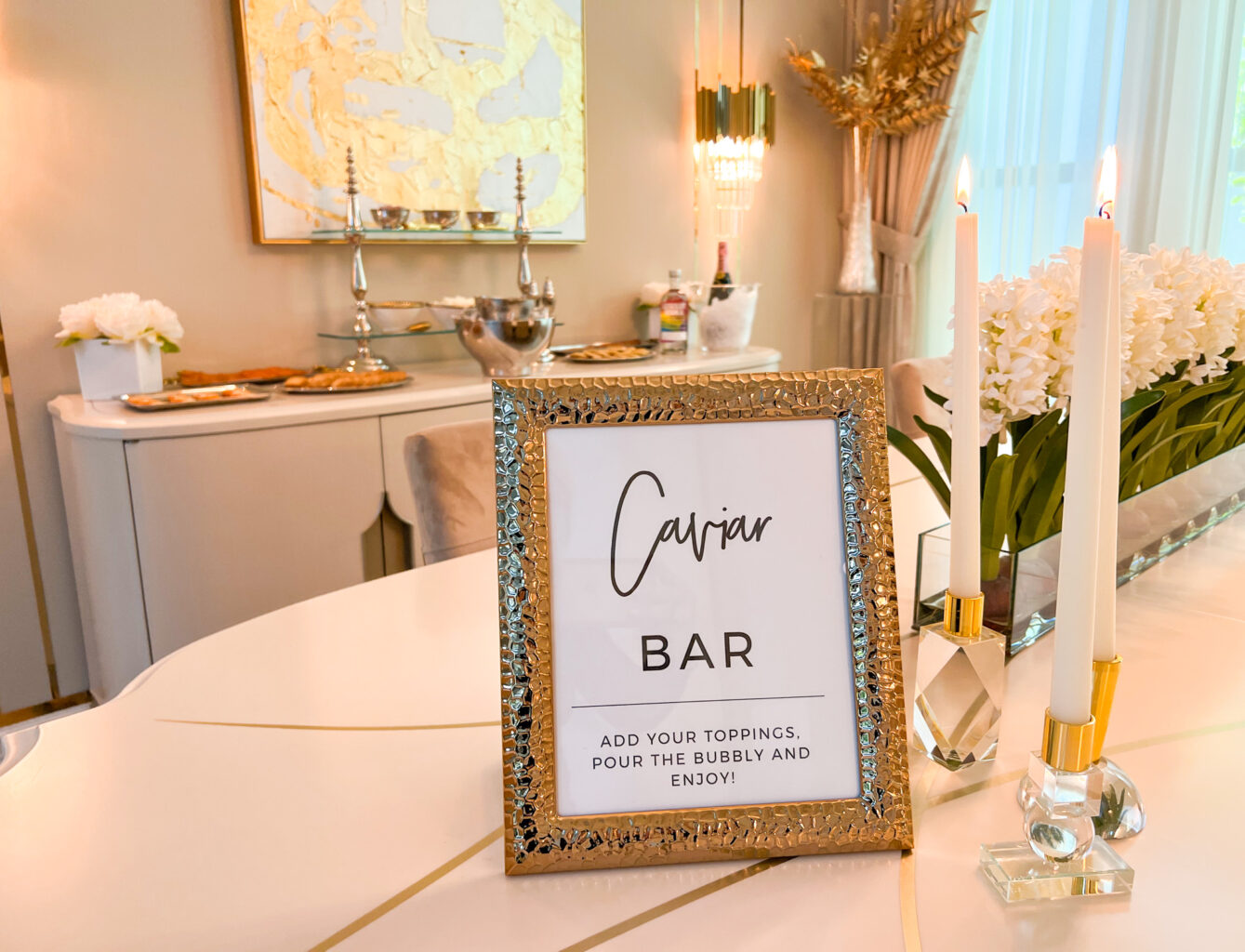 AN EXTRAVAGANT CAVIAR BAR