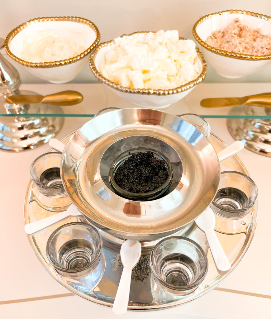 AN EXTRAVAGANT CAVIAR BAR