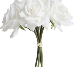 Curled Rose Artificial Flowers Moisturizing Lifelike