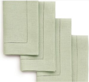 Solino Home Linen Dinner Napkins 20 x 20 Inch – Sage