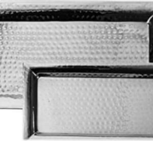 Colleta Home Silver Hammered Trays